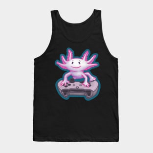 Gaming Axolotl Gamer Tank Top